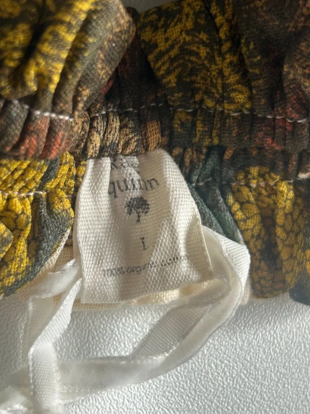 NWT Kate Quinn Harvest Floral Bow Headband Organic Cotton M L Fall